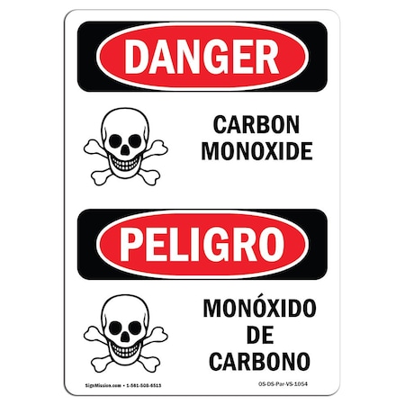 OSHA Danger, 5 Height, 7 Width, Decal